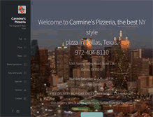 Tablet Screenshot of carminespizza.net