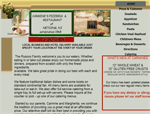 Tablet Screenshot of carminespizza.biz